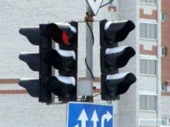 Изменение режима работы светофора на перекрёстке Баранова и Пролетарской