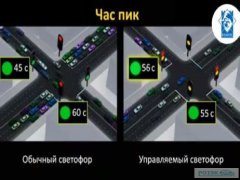 В Бишкеке установлен современный светофор с лазерной подсветкой