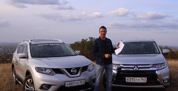 Mitsubishi Outlander против Nissan X-Trail 2015 Mitsubishi Outlander против Nissan X-Trail 2015