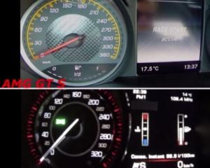 Mercedes AMG GT S против Jaguar F-Type R Coupe