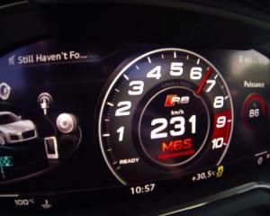 Как быстро Audi R8 V10 Plus наберет скорость до 230 км/ч?