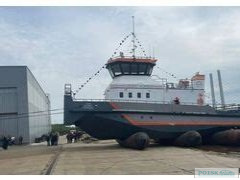 На Череповецком судостроительном заводе спустили на воду буксир «Филипп Ирапский»