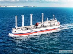 Установка нового паруса eSAIL на сухогруз Fluvius Tavy