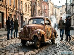 Ржавый «Таз» привлекает внимание в Архангельске