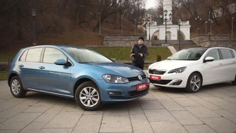 Обзор Peugeot 308 и Volkswagen Golf 7