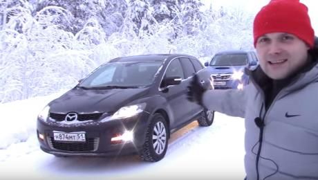 Зимние покатушки на Forester и Mazda CX-7