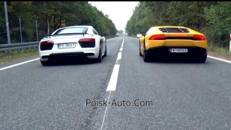 Lamborghini Huracan против Audi R8 V10 Plus... две стороны одной медали!