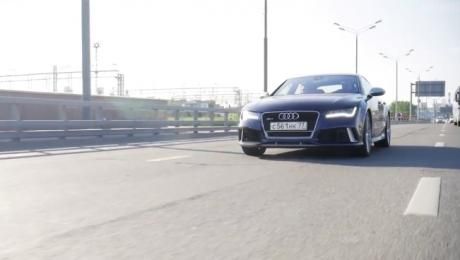 Тест-драйв 750 сильного Audi RS7 от ДвижновTV